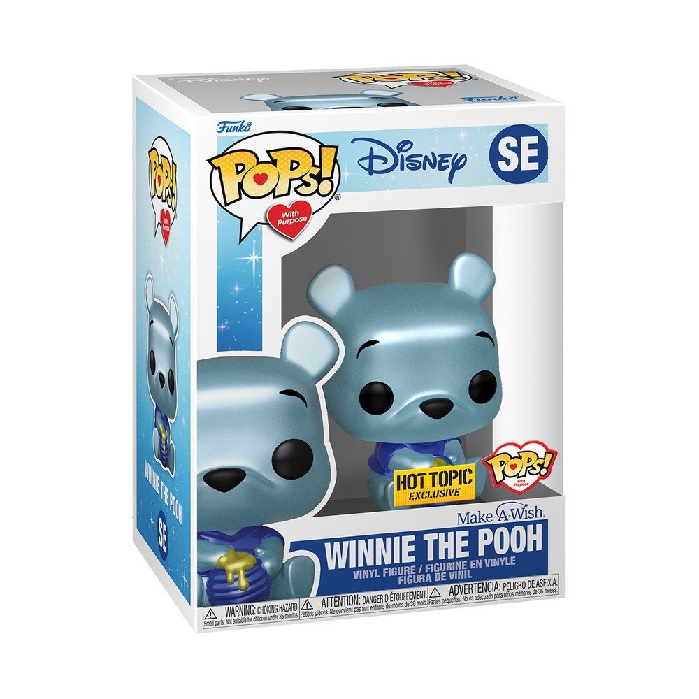 Funko Pop Disney Winnie The Pooh Metallic Hot Topic Exclusive Make A Wish 63671